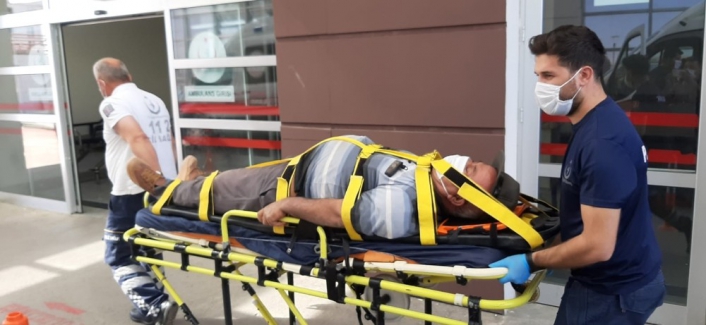 Adıyaman'da Yüksekten düşen işçi yaralandı